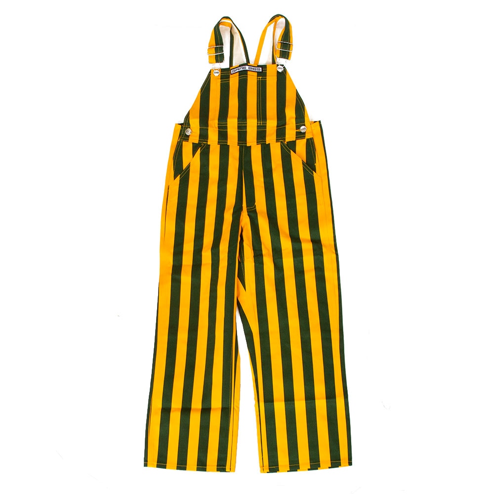 Ducks Spirit, Green, Pants, Cotton, Kids, Youth, Game Bibs, Two color, Stripe, Bib Overalls, 989859